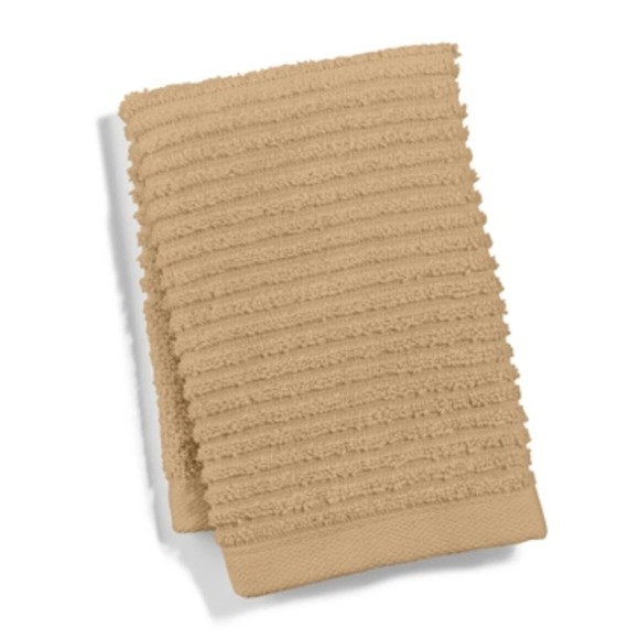 $50 SET OF 5 Martha Stewart Quick-Dry Reversible Washcloths  Towels Walnut Brown - Picture 1 of 4